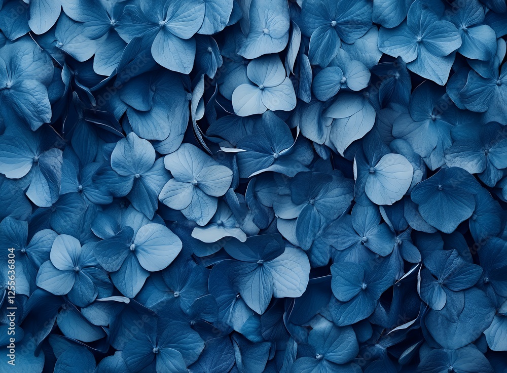 Stunning Blue Hydrangea Petals Background TextureFloral Design Element Stunning Blue Hydrangea Petals Background TextureFloral Design Element