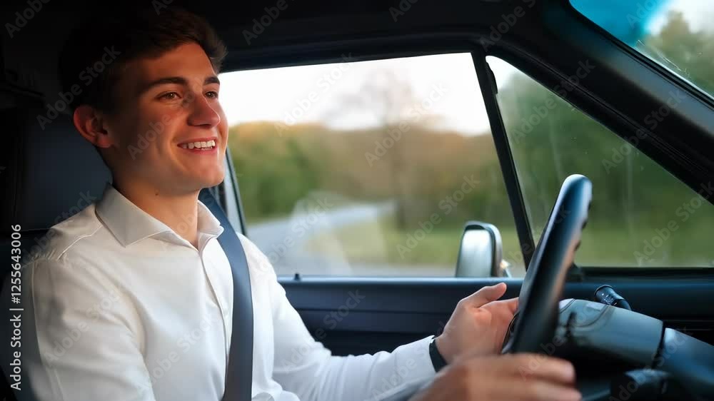 Man Driving Car Man Driving Car