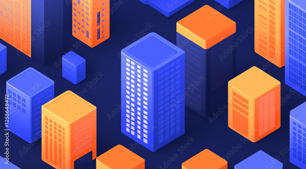 Futuristic smart digital city smart city and technology business concept Futuristic smart digital city smart city and technology business concept