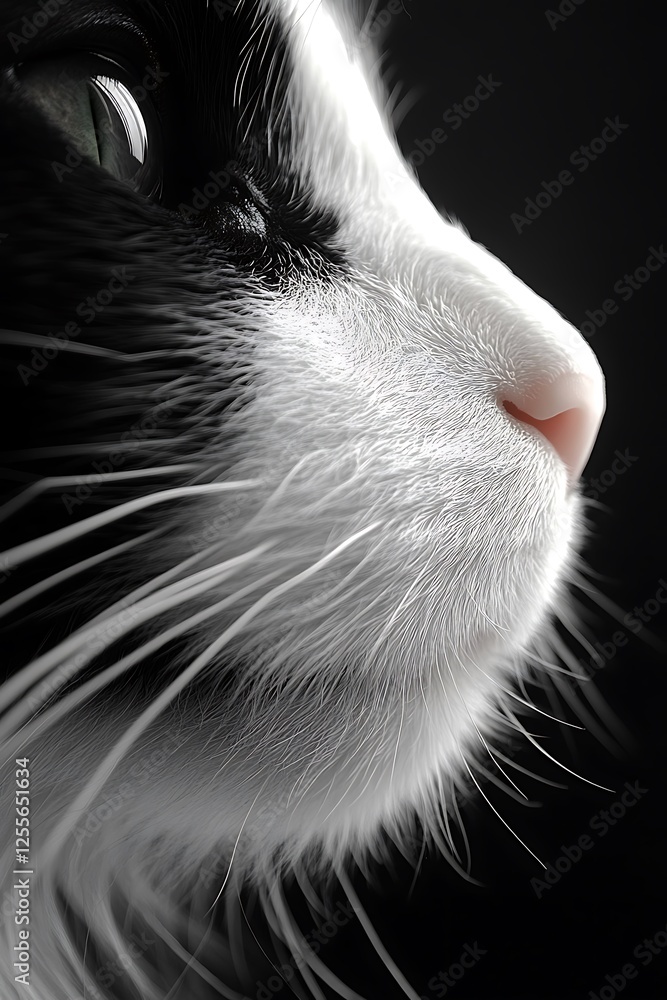 Note the understated grandeur of a cat placed thoughtfully on a radiant, white background that sidesteps shadows entirely. The cat’s whiskers and bright stare stand out amid the balanced high Note the understated grandeur of a cat placed thoughtfully on a radiant, white background that sidesteps shadows entirely. The cat’s whiskers and bright stare stand out amid the balanced high