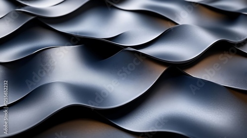 Abstract Dark Gray Wavy Surface Texture Design