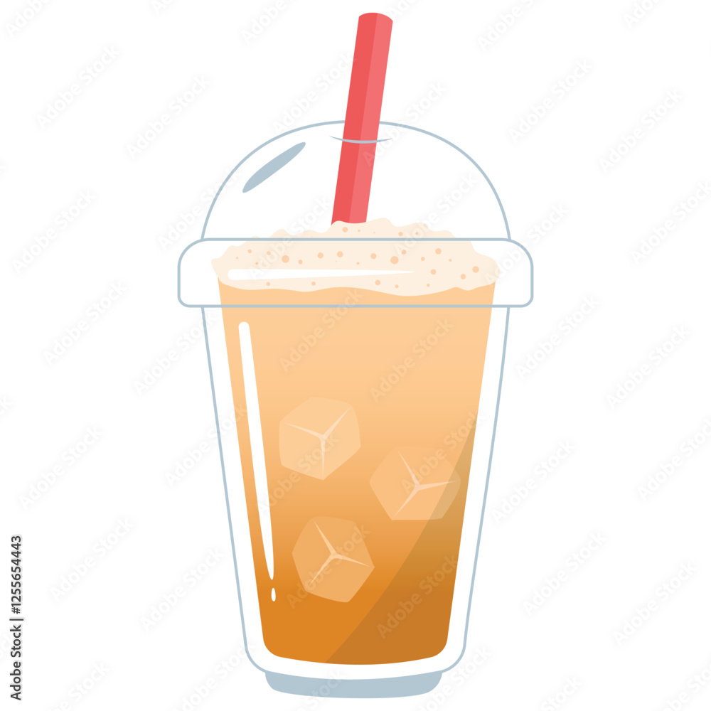 Thai tea drink vector illustration Thai tea drink vector illustration