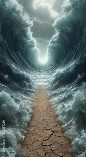 dark smoke sea nuclear nature miracle staff people loop black music cloud moses israel business person biblical night dance motion parted air mose fantasy halloween red israelite woman fire bible