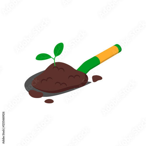 Gardening Flat Icon, Vector illustration
