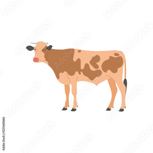 Cow Flat Icon, Vector illustration