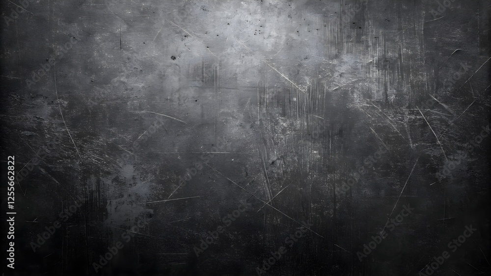 Obraz premium Grungy Dark Gray Wall Texture Background with Scratches and Grain.