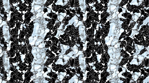 Wallpaper Mural Black and White Marble Texture with Blue Veins and Natural Patterns Torontodigital.ca