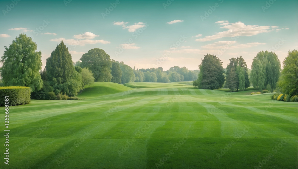 A Lush Set of Green Lawns Inviting You to Enjoy the Outdoors A Lush Set of Green Lawns Inviting You to Enjoy the Outdoors