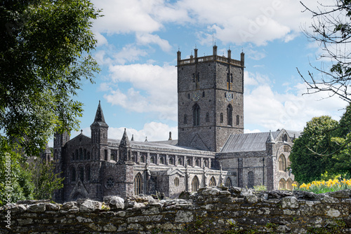 St Davids cathedral  Wales  St Davids  day  photo