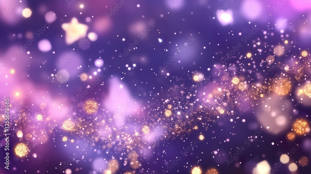 Fototapeta premium Celestial Sky: Silver & Gold 