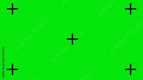 Canvas-taulu Green screen template for chroma key video production