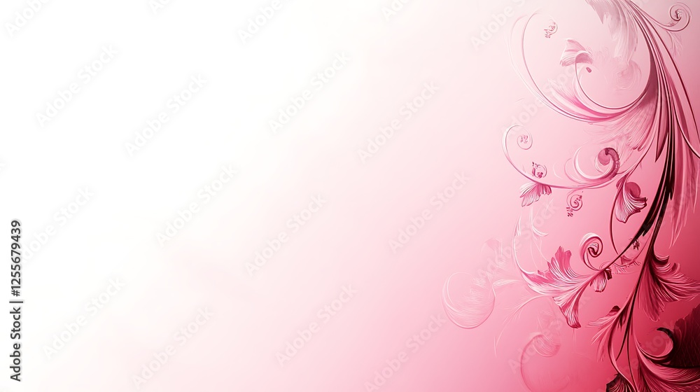 Delicate Pink Floral Design Background Image Delicate Pink Floral Design Background Image