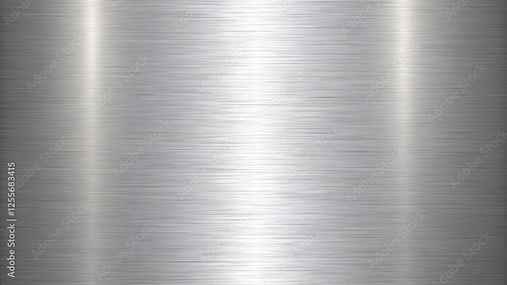 Brushed Metal Texture. Seamless Steel Background with Horizontal Grain. Brushed Metal Texture. Seamless Steel Background with Horizontal Grain.