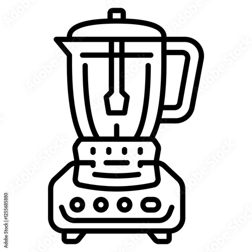 blender vector icon. home appliance icon line style. perfect use for logo, presentation, website, and more. modern icon design outline style