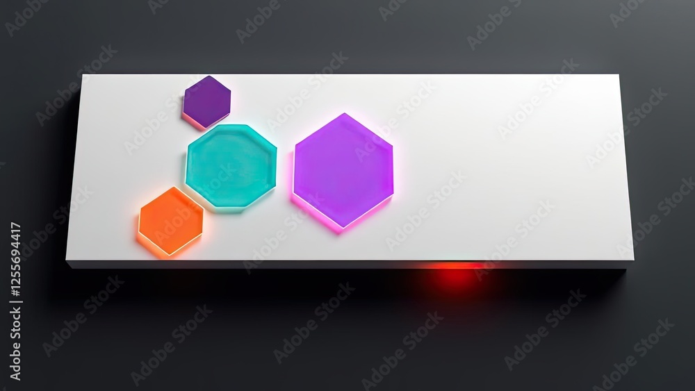 Abstract Hexagon Shapes Colorful Geometric Design Modern Background Abstract Hexagon Shapes Colorful Geometric Design Modern Background