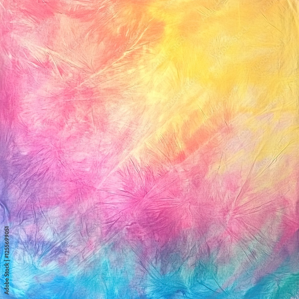 Abstract textured spiral folded rainbow colorful tie dye textured background. Colorful tie dye pattern abstract background. Abstract textured spiral folded rainbow colorful tie dye textured background. Colorful tie dye pattern abstract background.