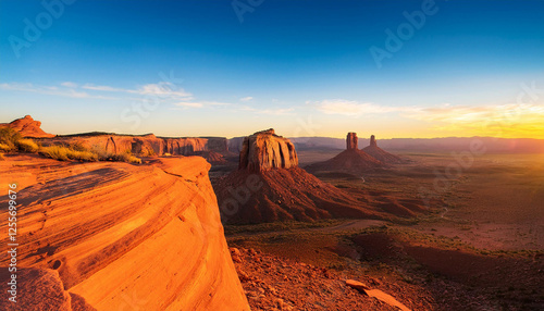 dawn at hunts mesa perspective photo