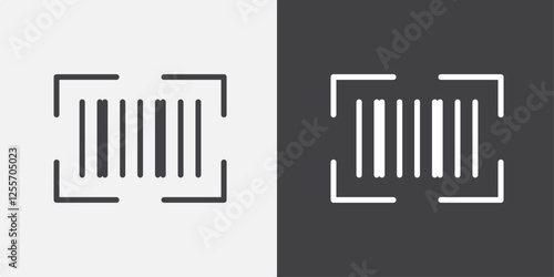 Barcode read vector icons collection graphic designs for ui designs