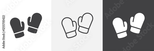 Boxing glove vector icons collection graphic designs for ui designs