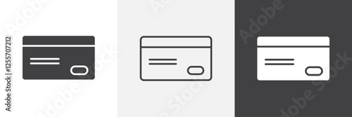 Credit card vector icons collection graphic designs for ui designs
