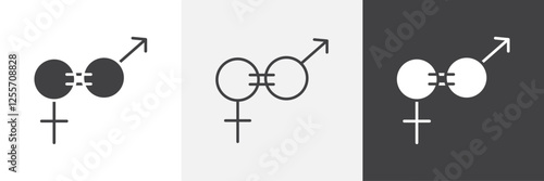 Equality vector icons collection graphic designs for ui designs