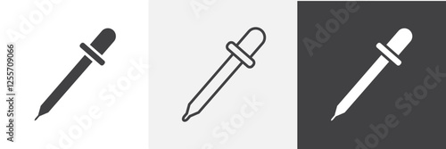 Eye dropper vector icons collection graphic designs for ui designs