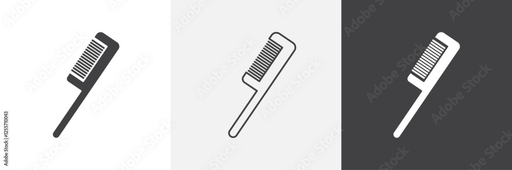 Hair brush vector icons collection graphic designs for ui designs Hair brush vector icons collection graphic designs for ui designs