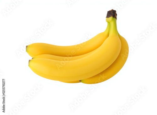 an image of a bunch of bananas on a white background, there is a bunch of bananas that are on a white surface photo