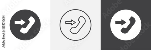 Incoming Call vector icons collection graphic designs for ui designs