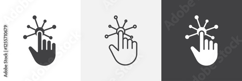 Interactive vector icons collection graphic designs for ui designs