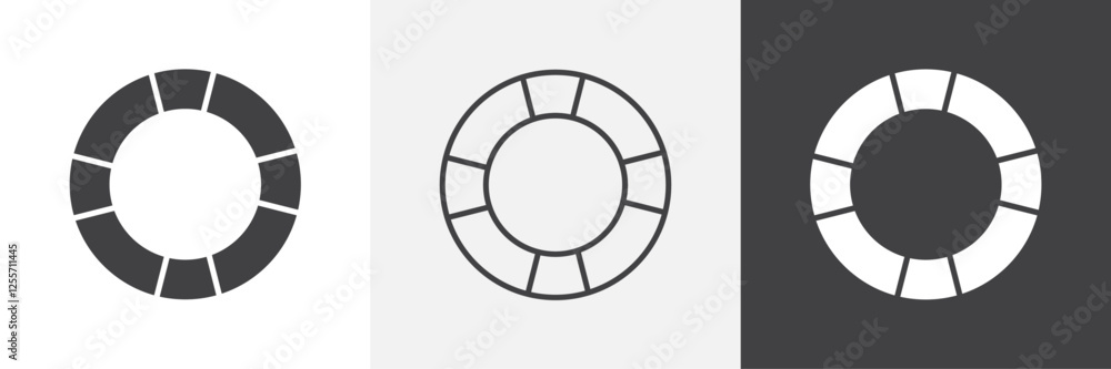 Life buoy vector icons collection graphic designs for ui designs Life buoy vector icons collection graphic designs for ui designs