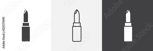 Lipstick vector icons collection graphic designs for ui designs