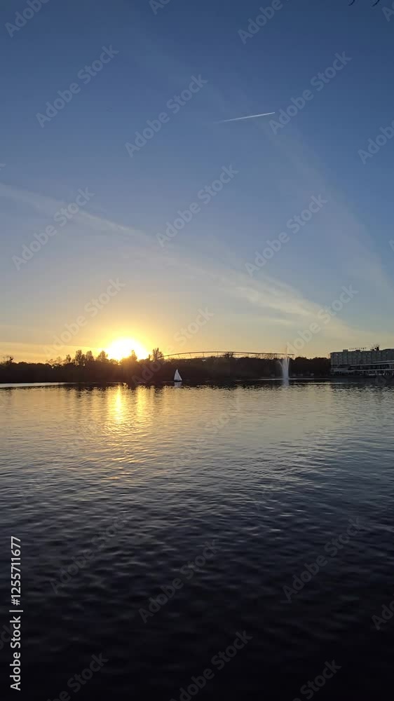 A Tranquil Sunset Over Serene Waters That Captures the Essence of Natures Beauty and Calmness Hannover Maschsee A Tranquil Sunset Over Serene Waters That Captures the Essence of Natures Beauty and Calmness Hannover Maschsee