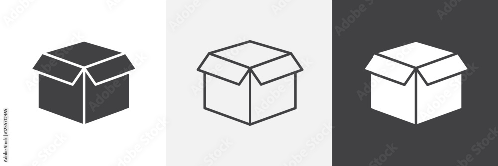 Open Box vector icons collection graphic designs for ui designs Open Box vector icons collection graphic designs for ui designs