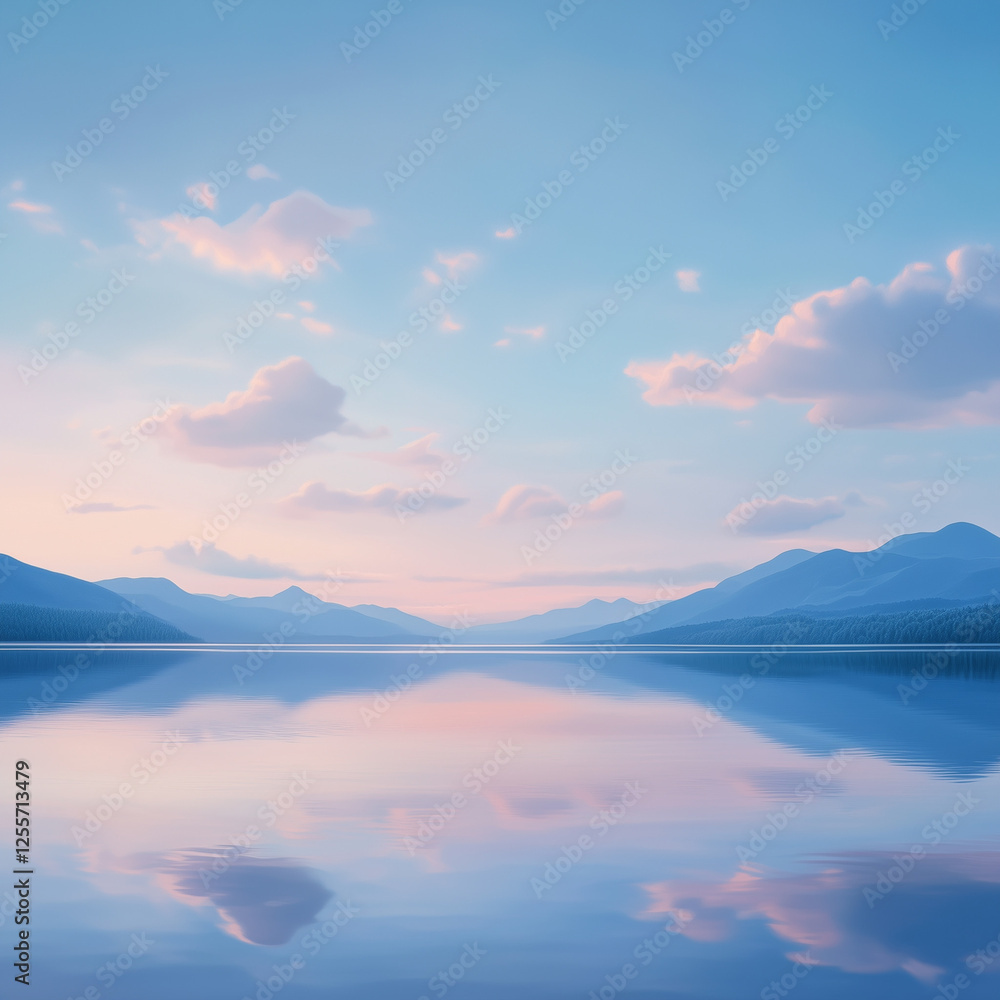 Fototapeta premium lake and mountains