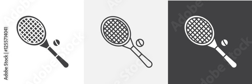 Racquet vector icons collection graphic designs for ui designs