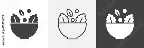 Salad vector icons collection graphic designs for ui designs