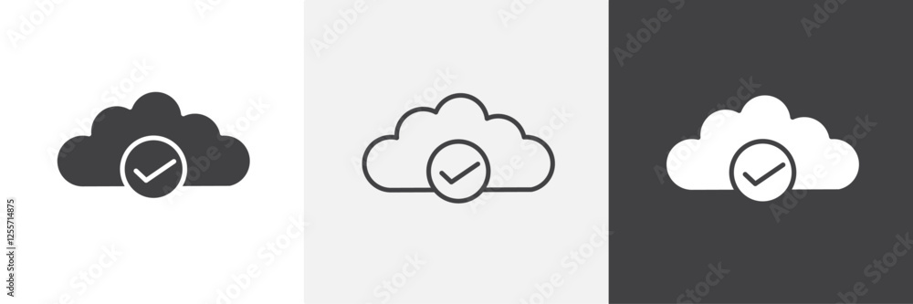 Saved to drive vector icons collection graphic designs for ui designs