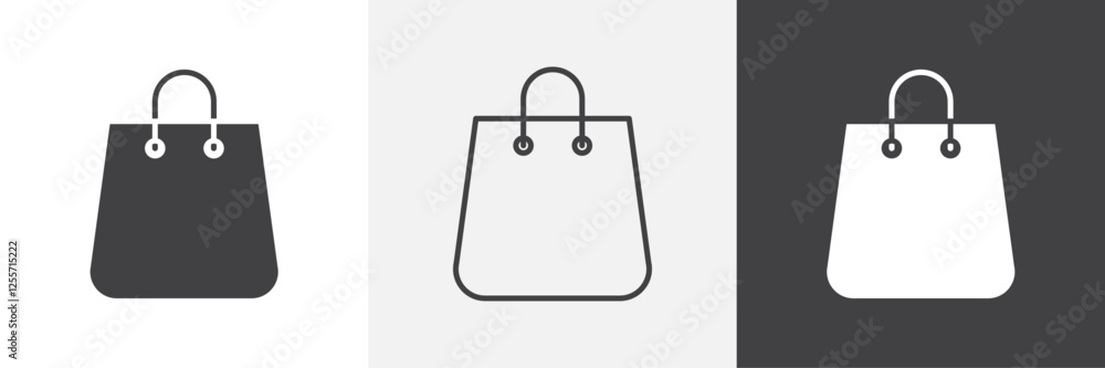 Shopping bag vector icons collection graphic designs for ui designs Shopping bag vector icons collection graphic designs for ui designs