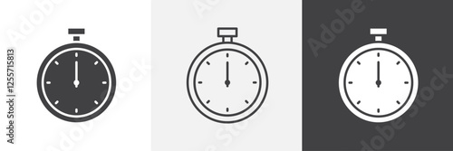 Stopwatch vector icons collection graphic designs for ui designs