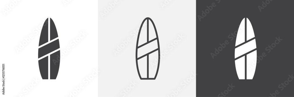 Surfing vector icons collection graphic designs for ui designs Surfing vector icons collection graphic designs for ui designs