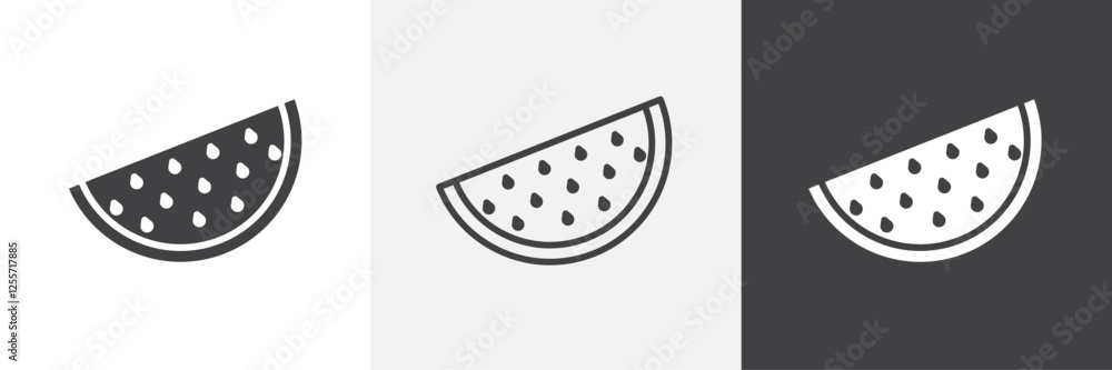 Watermelon vector icons collection graphic designs for ui designs Watermelon vector icons collection graphic designs for ui designs