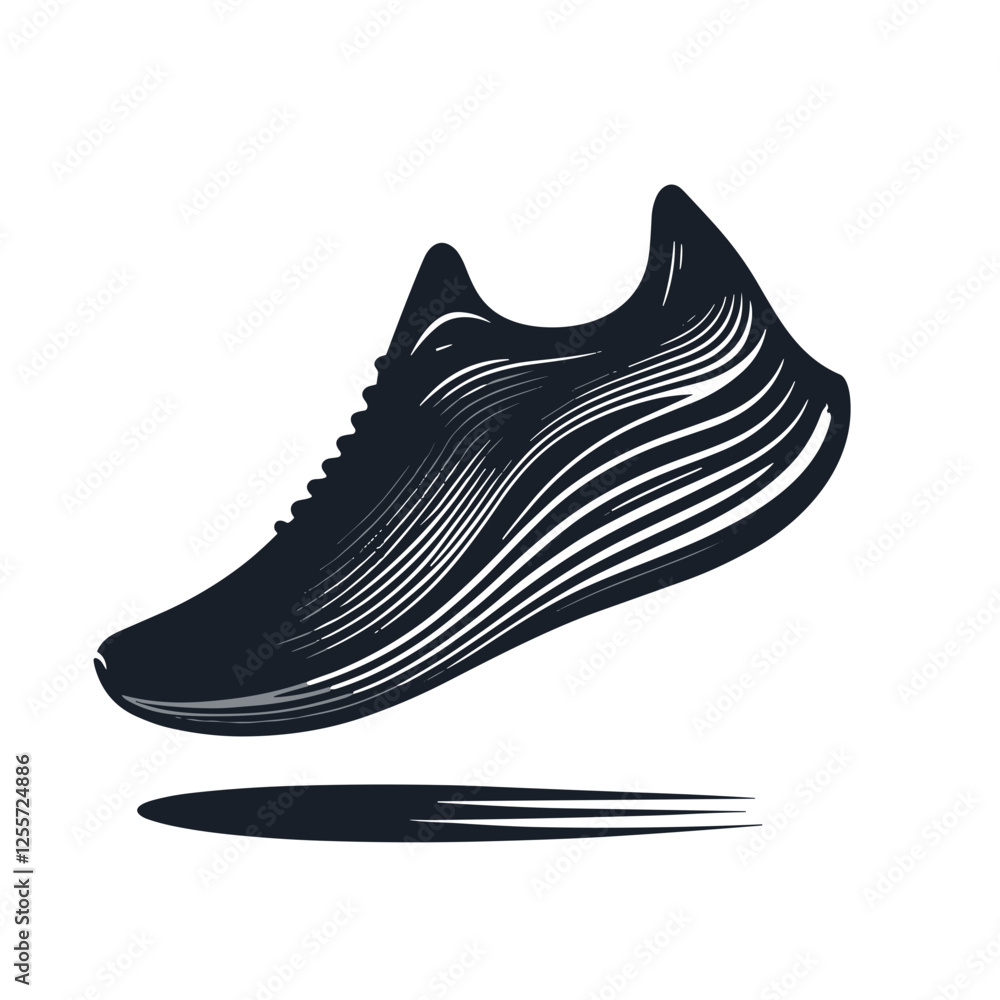 Running Shoe Icon on a transparent background
Running Shoe Icon on a transparent background