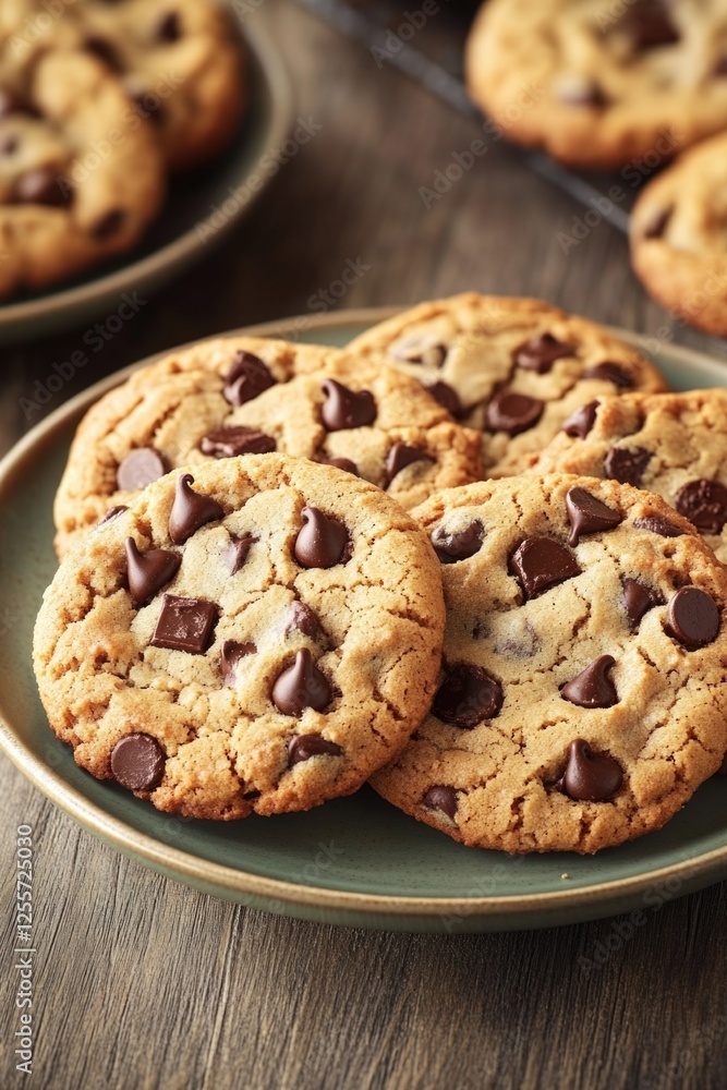 Freshly baked cookies on a table Freshly baked cookies on a table