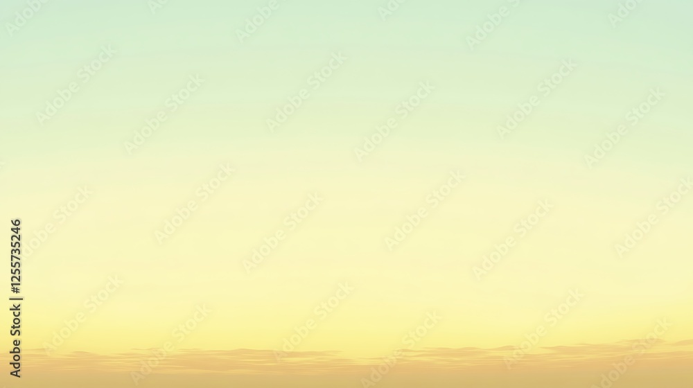 Fototapeta premium Pastel Sky Hues at Sunset Soft Cloudscape