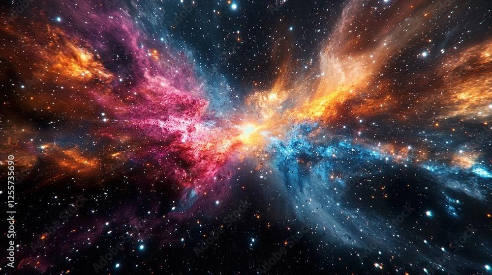 Fototapeta premium Endless Space Galaxy Panorama 