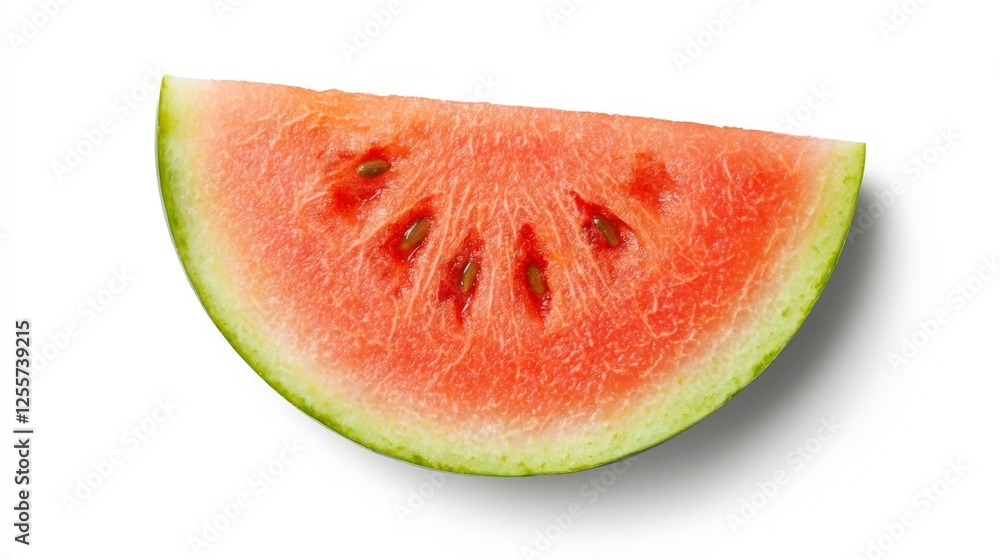 Closeup of juicy watermelon slice refreshing summer treat Closeup of juicy watermelon slice refreshing summer treat