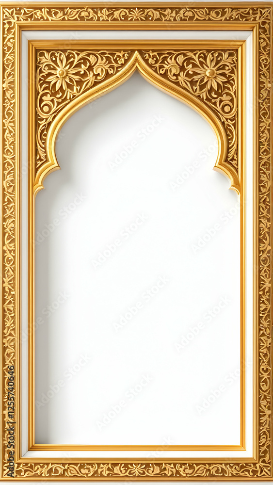 Obraz premium Ramadan Border Frame Copy Space Area