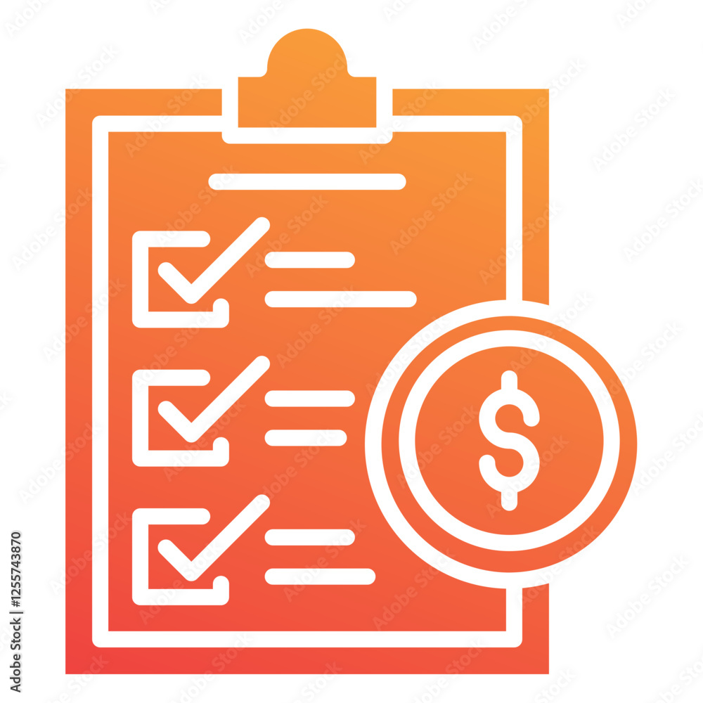 Obraz premium Financial Plan Icon