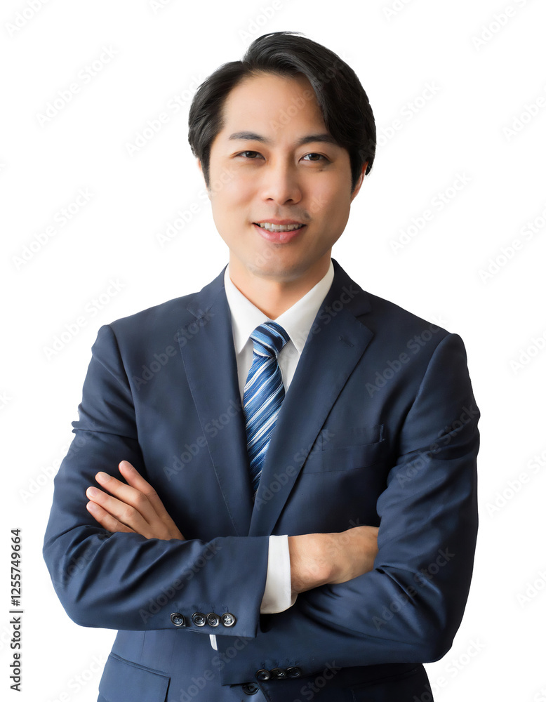 Portrait of only one Man. White Background. Portrait of only one Man. White Background.